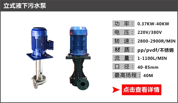 立式液下污水泵 立式液下污水泵